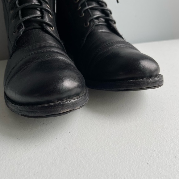 Frye Erin Cap Toe Lace Up Lug Work Boot Combat Boots - Picture 9 of 9